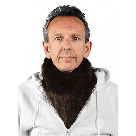 Collare di pelliccia marrone scuro
