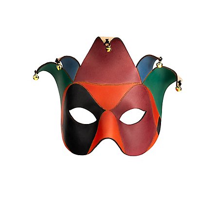 Colombina Joker Maschera veneziana in cuoio