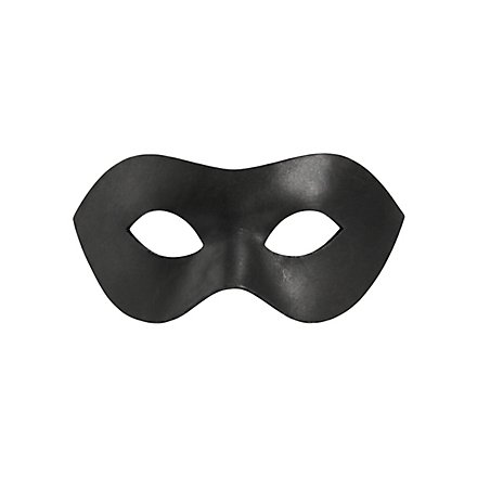Colombina Liscia black Venetian Leather Mask