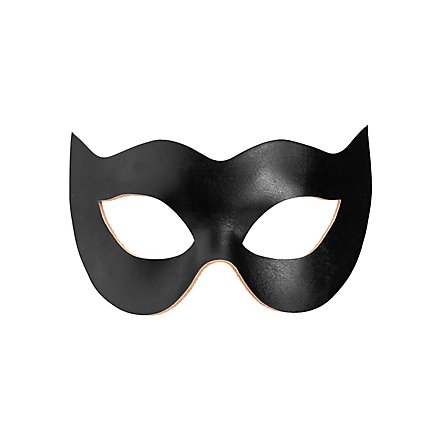 Colombina Spiona black Venetian Leather Mask