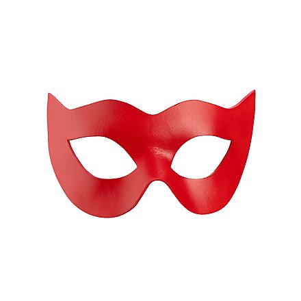 Colombina Spiona red Venetian Leather Mask