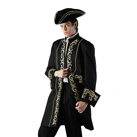 Costume da cappotto con ornamenti dorati