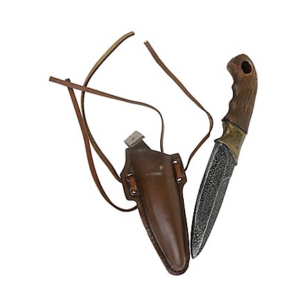 Cuchillo De Supervivencia - Iron Fortress Con Funda De Cuero