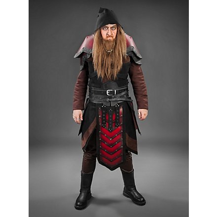 Dwarf Leather Armor Set red & black