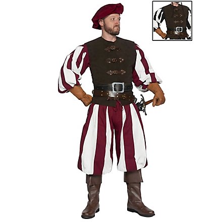 Ensemble de vêtements médiévaux 3 pièces - Lansquenet