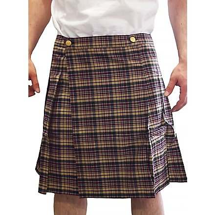 Falda Escocesa Beige