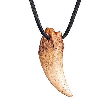 Fang pendant from cast resin