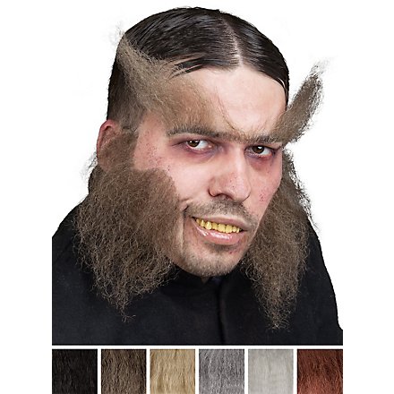 Favoris de bête sauvage en cheveux naturels