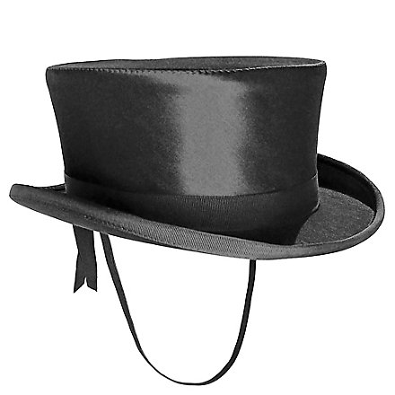 Flacher Reitzylinder für Damen schwarz