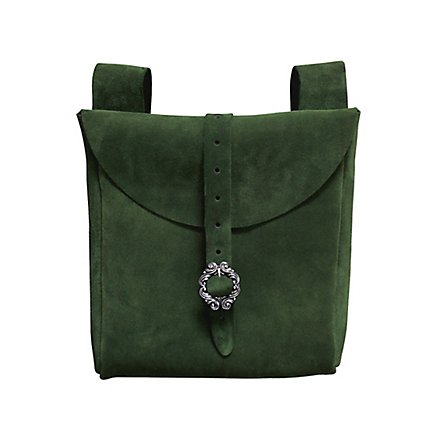Grande sacoche de ceinture en daim vert