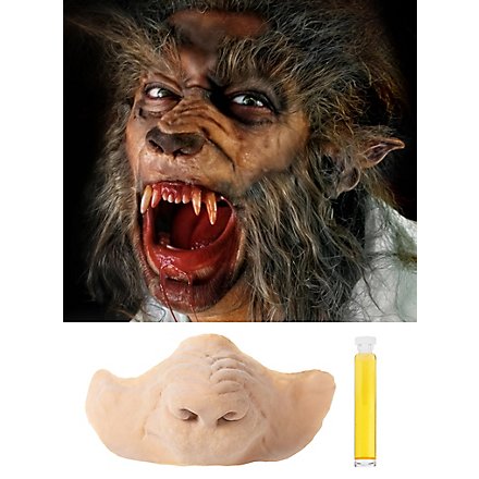 Gueule de loup garou Application en latex