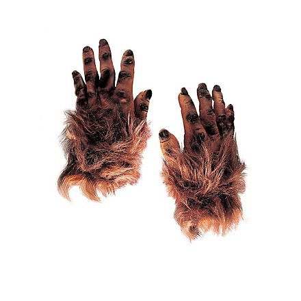 Hairy Monster Hands brown 
