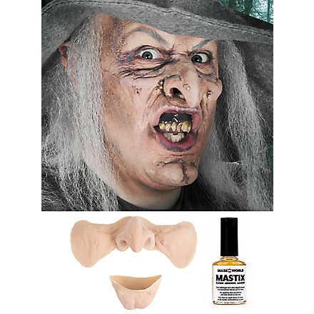 Hexe Halbmaske 