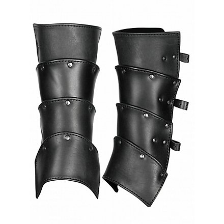 Kämpfer Beinschienen schwarz 