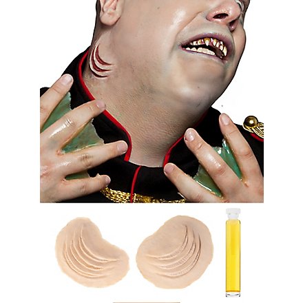 Kiemen aus Latex zum ankleben 