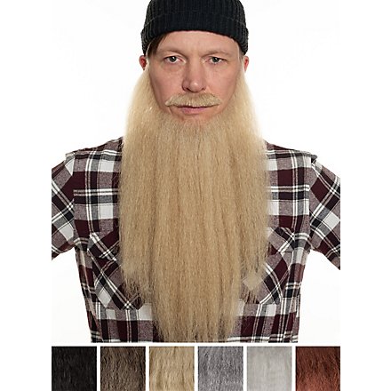 Kit de barbe Bûcheron avec barbe complète et moustache