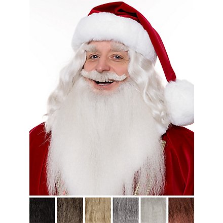 Kit de barbe Père Noël avec barbe complète et moustache