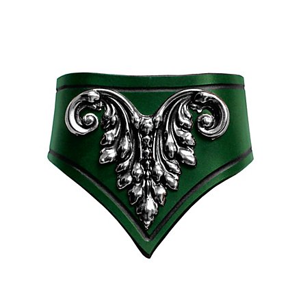 Lady Leather Collar green 