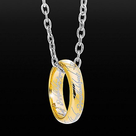 L'anneau unique Seigneur des anneaux plaqué or