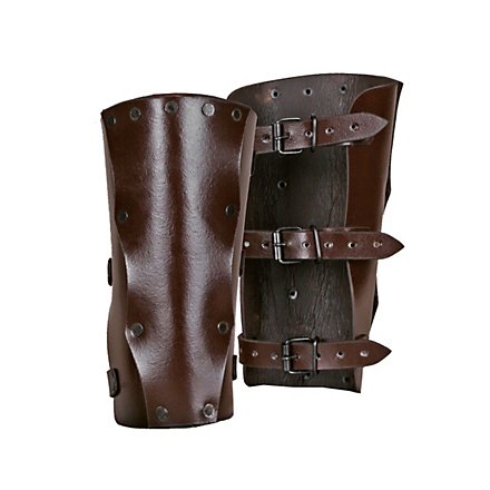 Leather Bracers Assassin brown 
