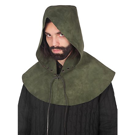 Leather hood - Rogue green