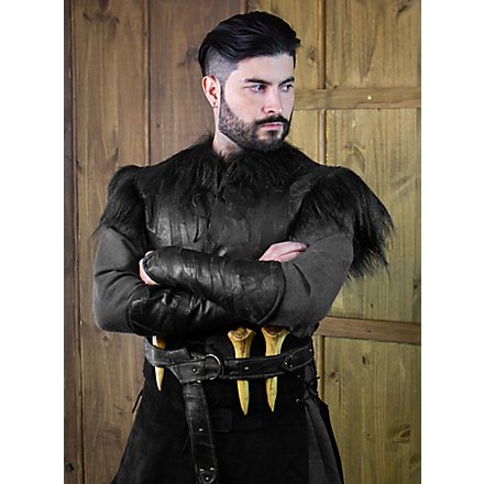 Leather jerkin - Raven - andracor.com