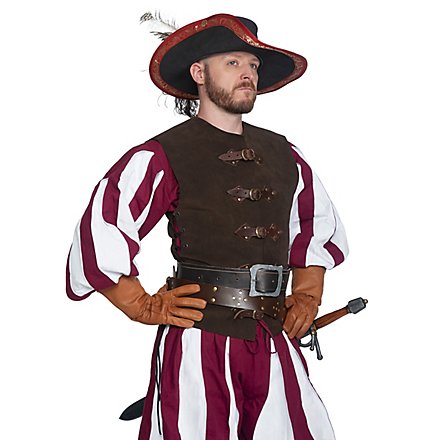 Leather Vest with Buckles