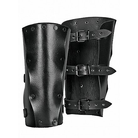 Leder-Armschienen Meuchelmörder schwarz 