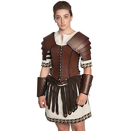 Lederrüstung Komplett-Set - Gladiatorin
