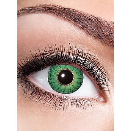 Lente a contatto iride verde con diottrie