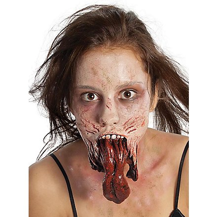 Mâchoire de zombie The Walking Dead Application latex