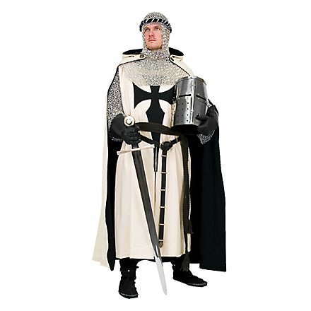 Mantello da cavaliere bianco-nero
