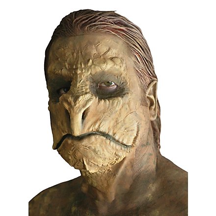 Maschera da rettile in lattice da incollare