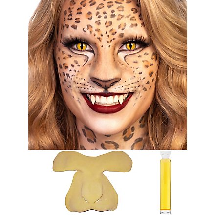 Masque de chat sauvage en latex à coller