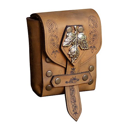 Leather Hip Bag Belt Bag for Larp Medieval Purse Steampunk 