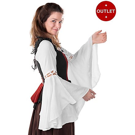 Medieval blouse with trumpet sleeves - Carmen