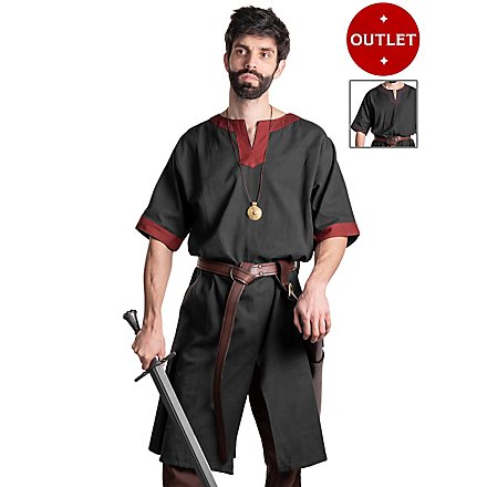 Medieval short-sleeved tunic with braid - Richard