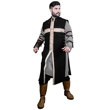 Medieval tabard Crusader - Hermann, black