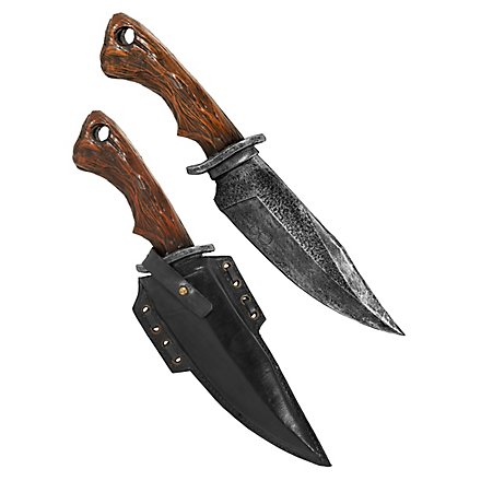 Messer mit Scheide - Bowie Knife, schwarz Polsterwaffe