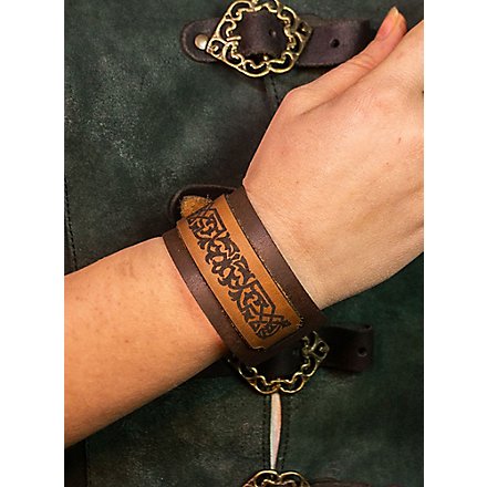 Middeleeuws Leren Armband - Eldamar