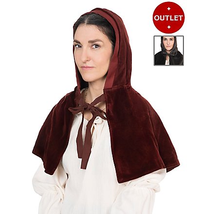 Mittelalter Kapuze aus Samt - Viola