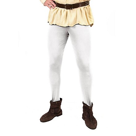 Mittelalter Strumpfhose für Männer weiß
