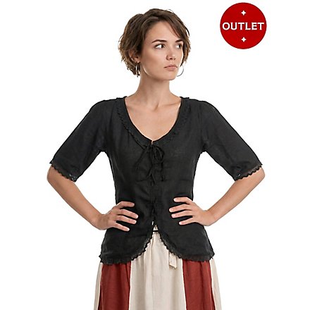Mittelalterbluse mit Spitze - Sara