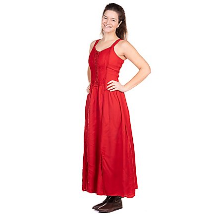 Mittelalterkleid mit Schnürung und Borte - Alania