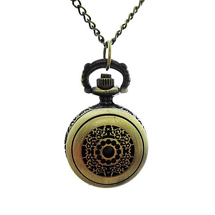 Orologio da tasca medaglione con motivo floreale