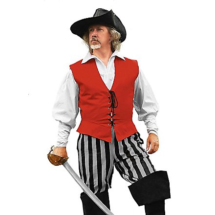 Pantaloni da pirata a righe grigio-nero