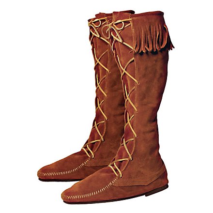 Peasant Boots brown with fringe 