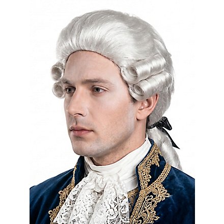 Peluca Barroca Mozart Con Coleta