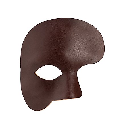 Phantom braun Venezianische Ledermaske