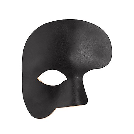 Phantom schwarz Venezianische Ledermaske